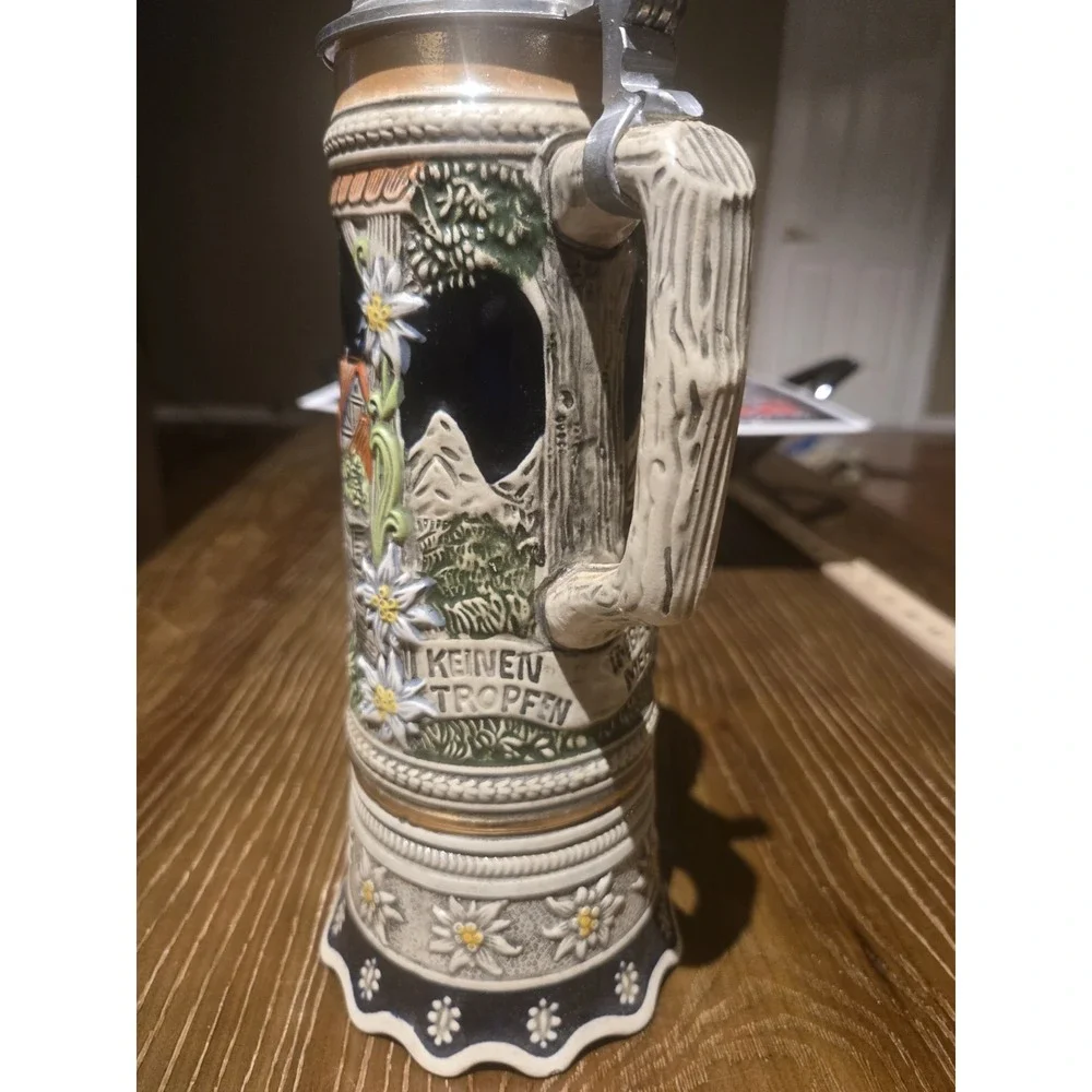 Vintage GERZ W Germany Musical Beer Stein MAPSA Pewter Lid 11